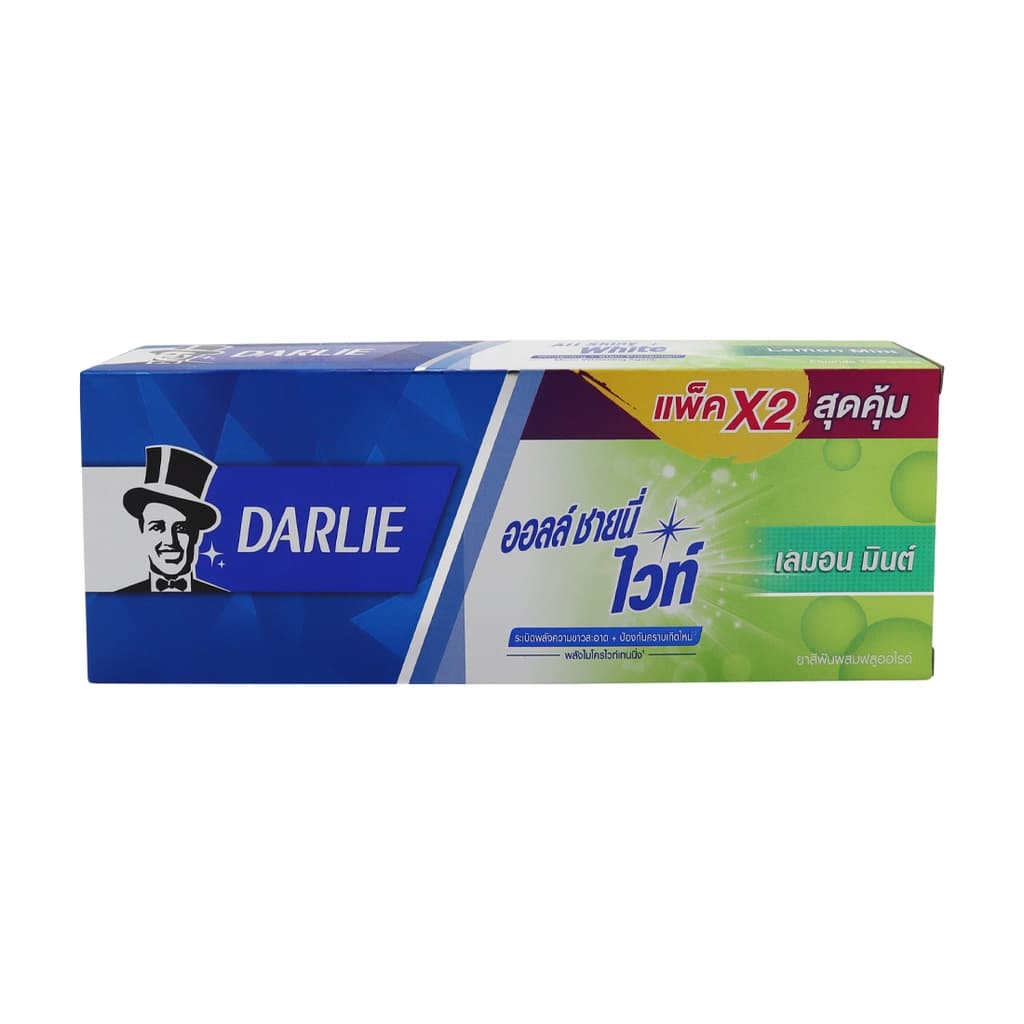 Darlie Lemon Mint White Toothpaste 140G. Pack 2
