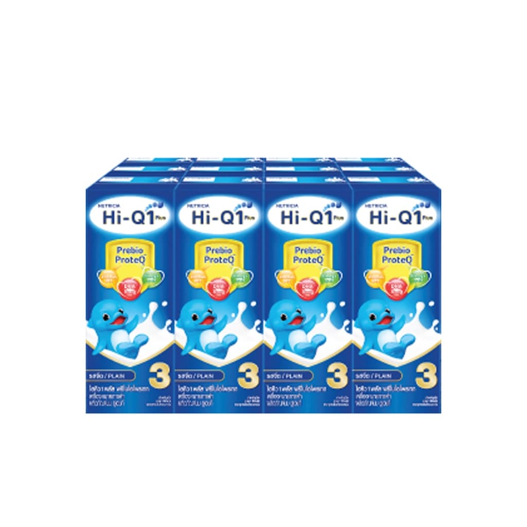 Hi Q 1 Plus UHT Milk Prebio ProteQ Plain 180ML. Pack 12