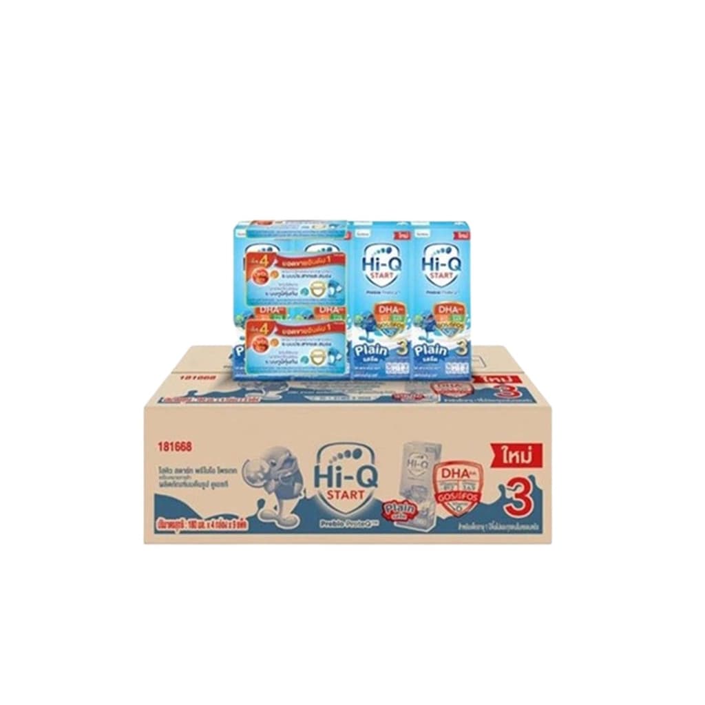 Hi-Q Start UHT Plain 180Ml. Pack48