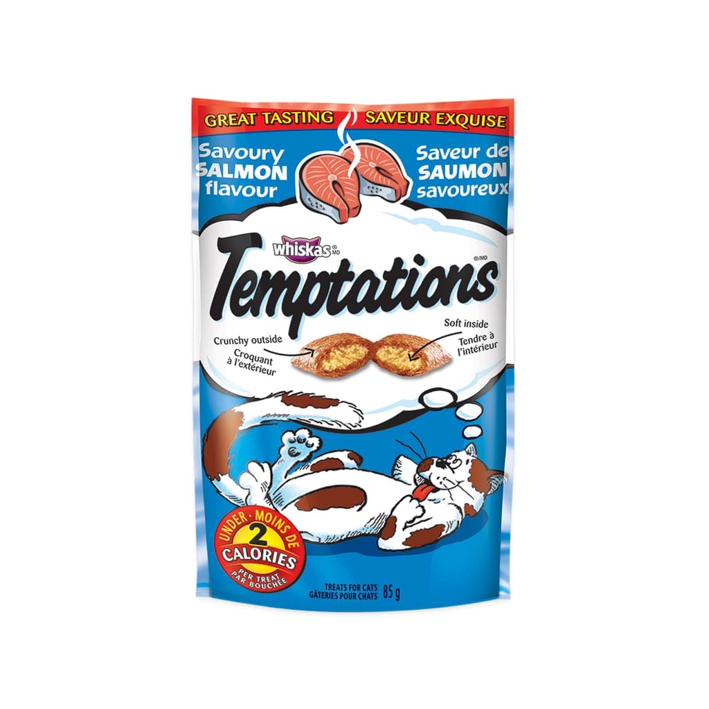 Whiskas Temptations Savoury Salmon Flavour 85G.