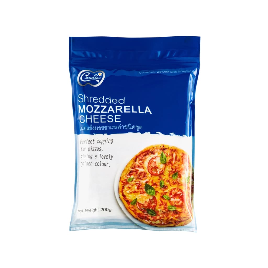 Caroline Mozzarella Shredded Cheese 200G.