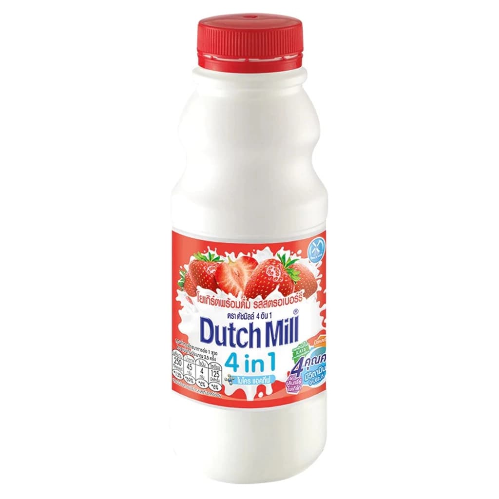 Dutch Mill Drinking Yoghurt Strawberry 400ML.