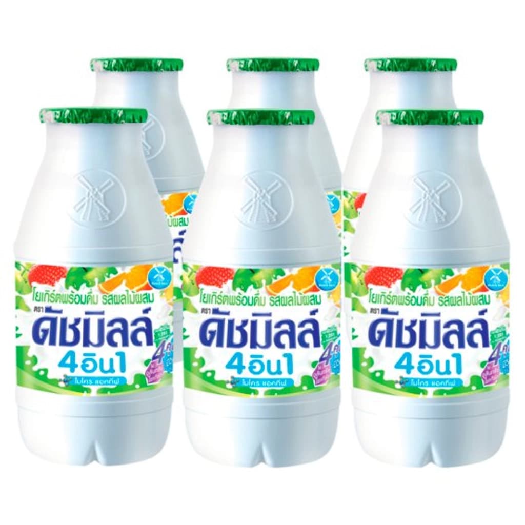 ดัชมิลล์ นมเปรี้ยวรสผลไม้รวม 100มล. แพ็ค6