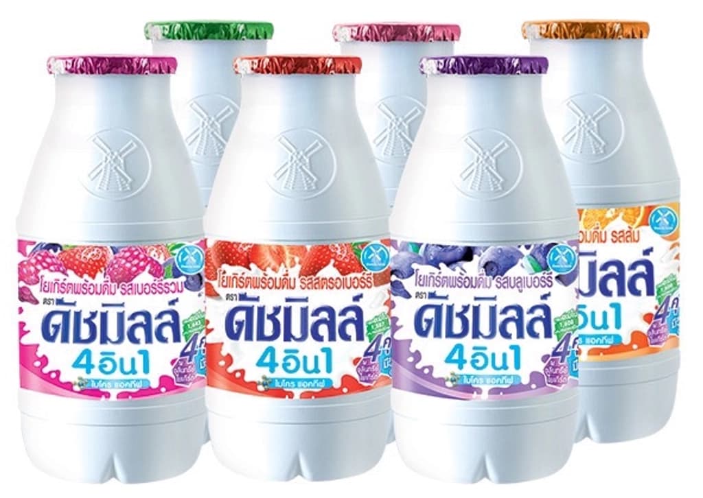 ดัชมิลล์ นมเปรี้ยวคละรส 100มล. แพ็ค 6