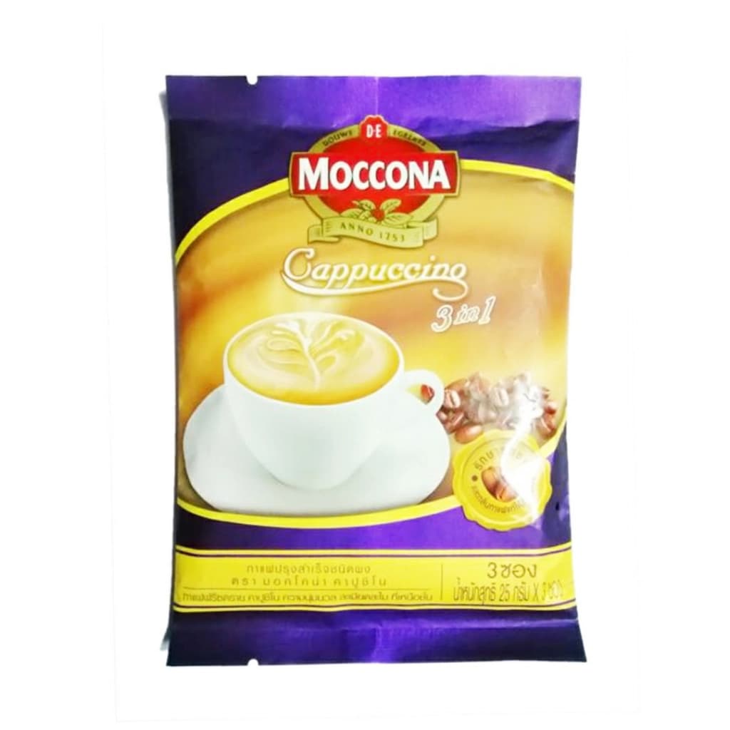 มอคโคน่า คาปูชิโน กาแฟปรุงสำเร็จชนิดผง 3 In 1  25ก. แพ็ค12 ซอง