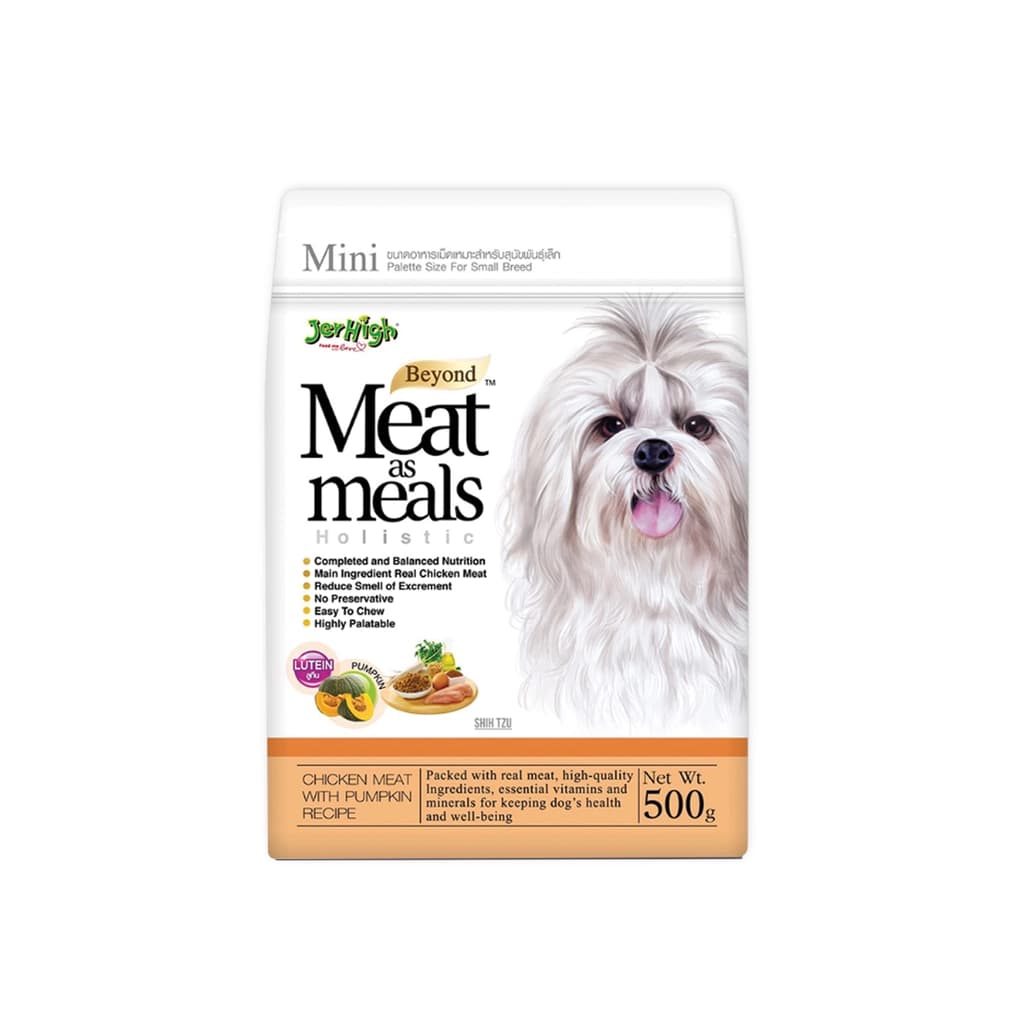 Jerhigh Meat As Meals Dog Food Chicken Meat With Pumpkin Recipe 500G.