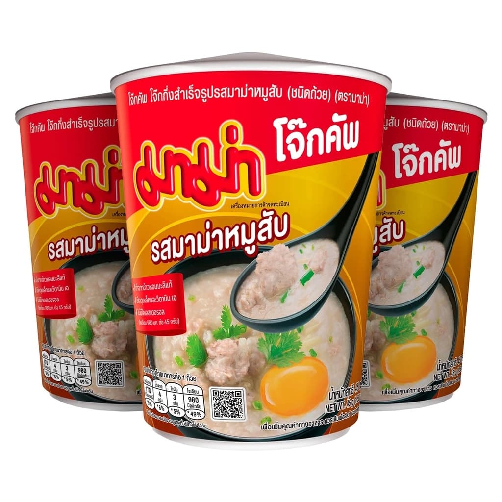 Mama Jokcup Porridge Pork P3*45G