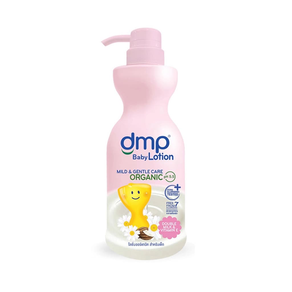 Dermapon Mild & Gentle Care Organic pH5.5 Double Milk & Vitamin E Baby Lotion 480 ml
