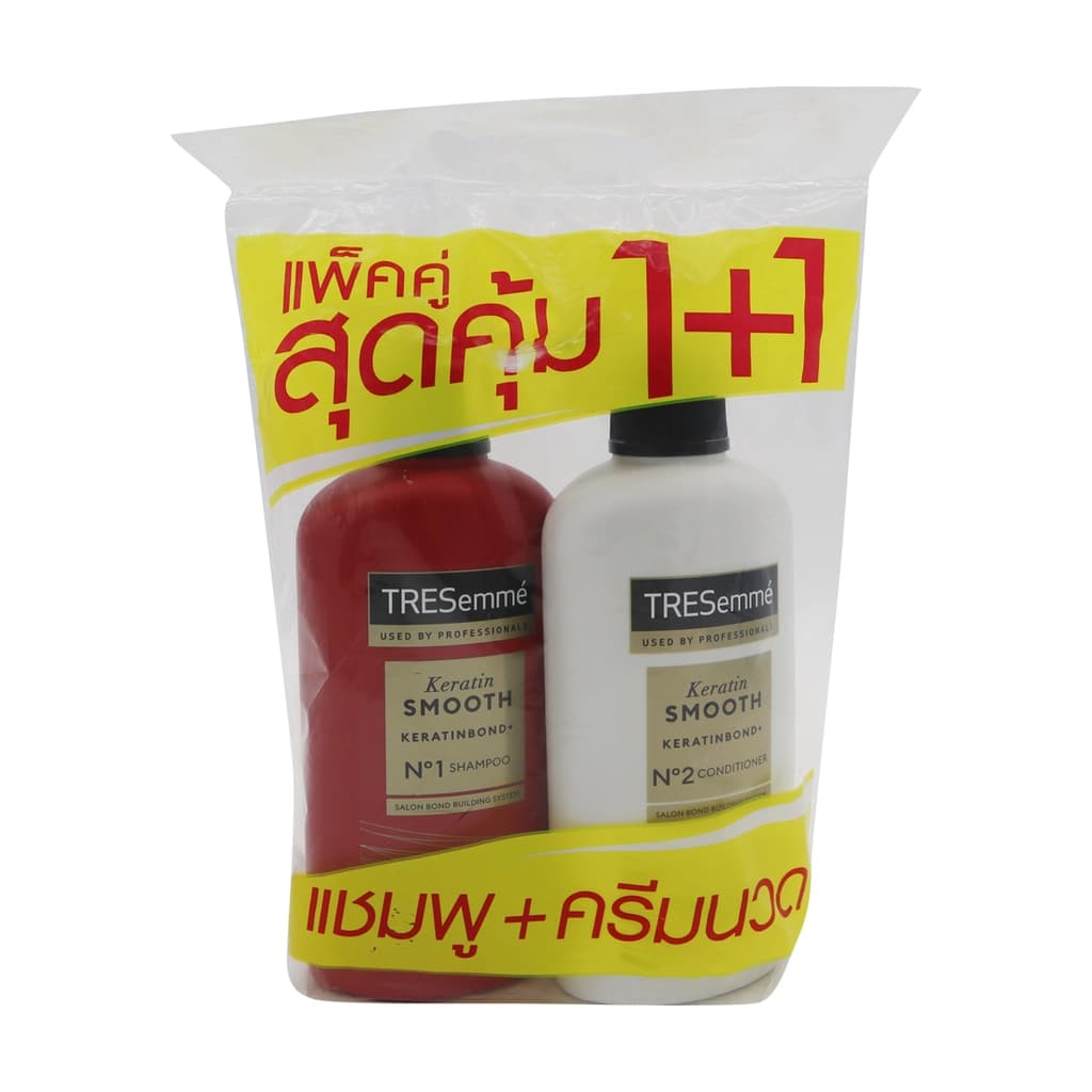 Tresemme Shampoo + Conditioner Keratin Smooth 370ML (Twin Pack)