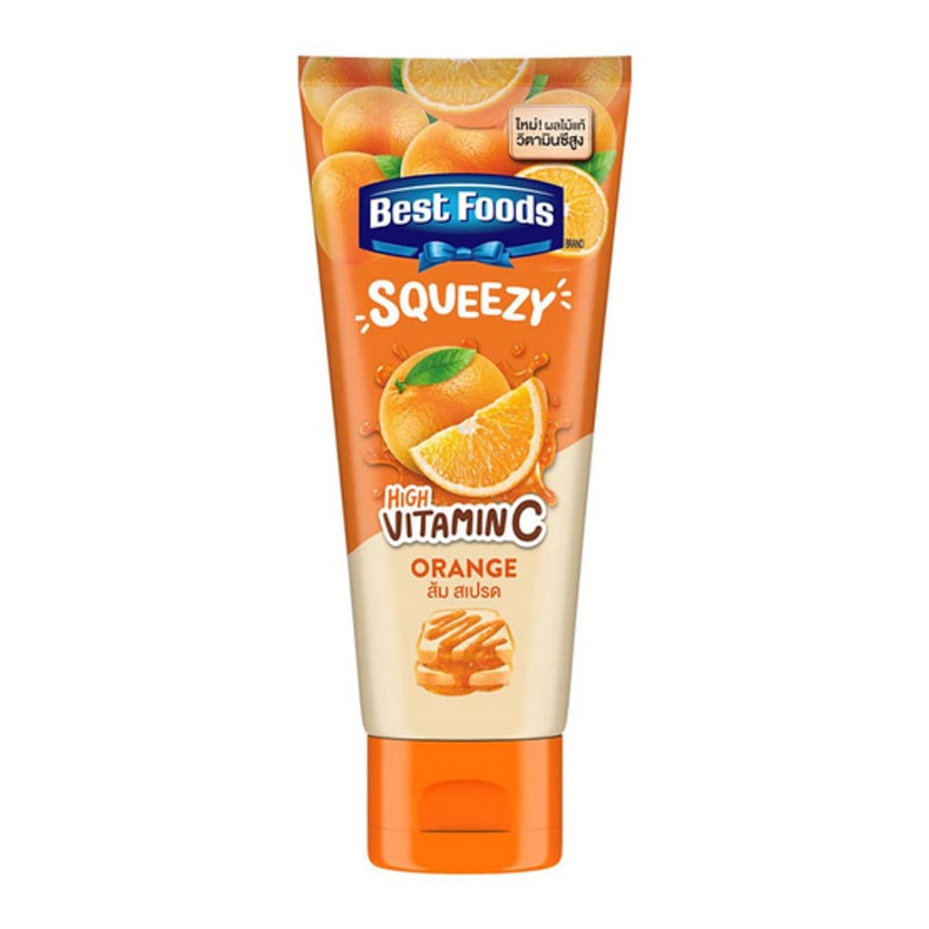 BESTFOODS SQUEEZY TUBE ORANGE 100G.