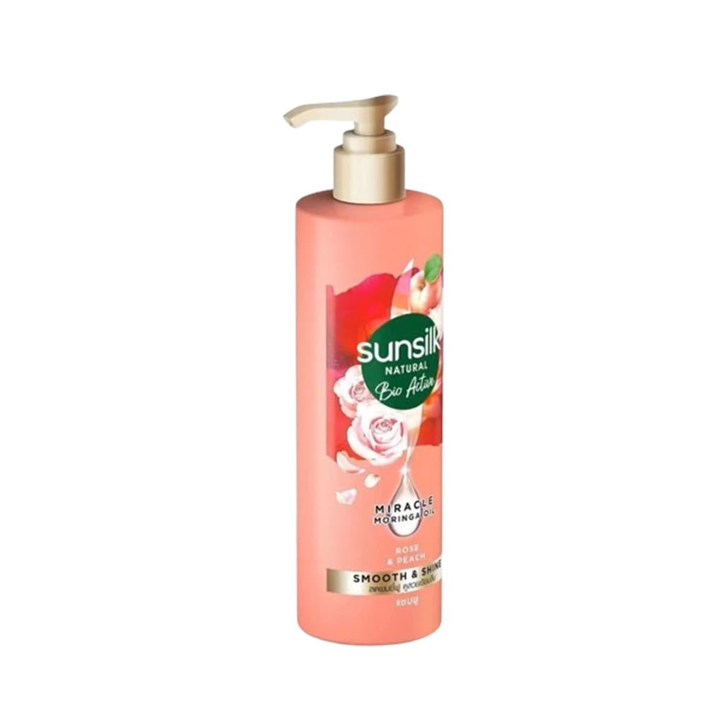 Sunsiilk Natural Bio Active Miracle Moringa Rose & Peach Smooth & Shine Shampoo 380ML