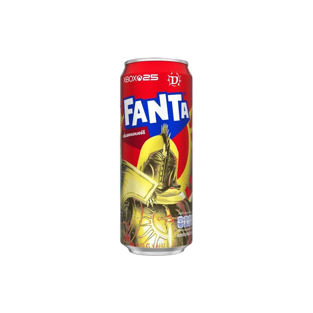 Fanta Soft Drink Strawberry (Red) 325ML. Single