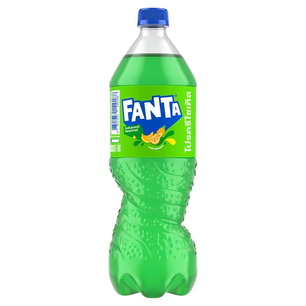 Fanta Soft Drink Fruit Punch (Green) 1LTR.