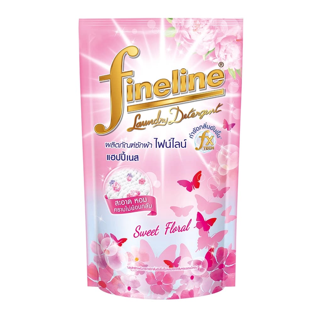 ไฟน์ไลน์ ผลิตภัณฑ์ซักผ้าสวีทฟอรัลสีชมพู 400มล.