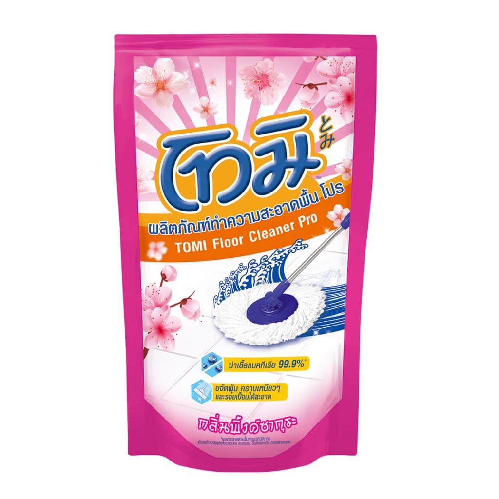 โทมิ ผลิตภัณฑ์ทำความสะอาดพื้นกลิ่นพิ้งค์ซากุระ 750มล.