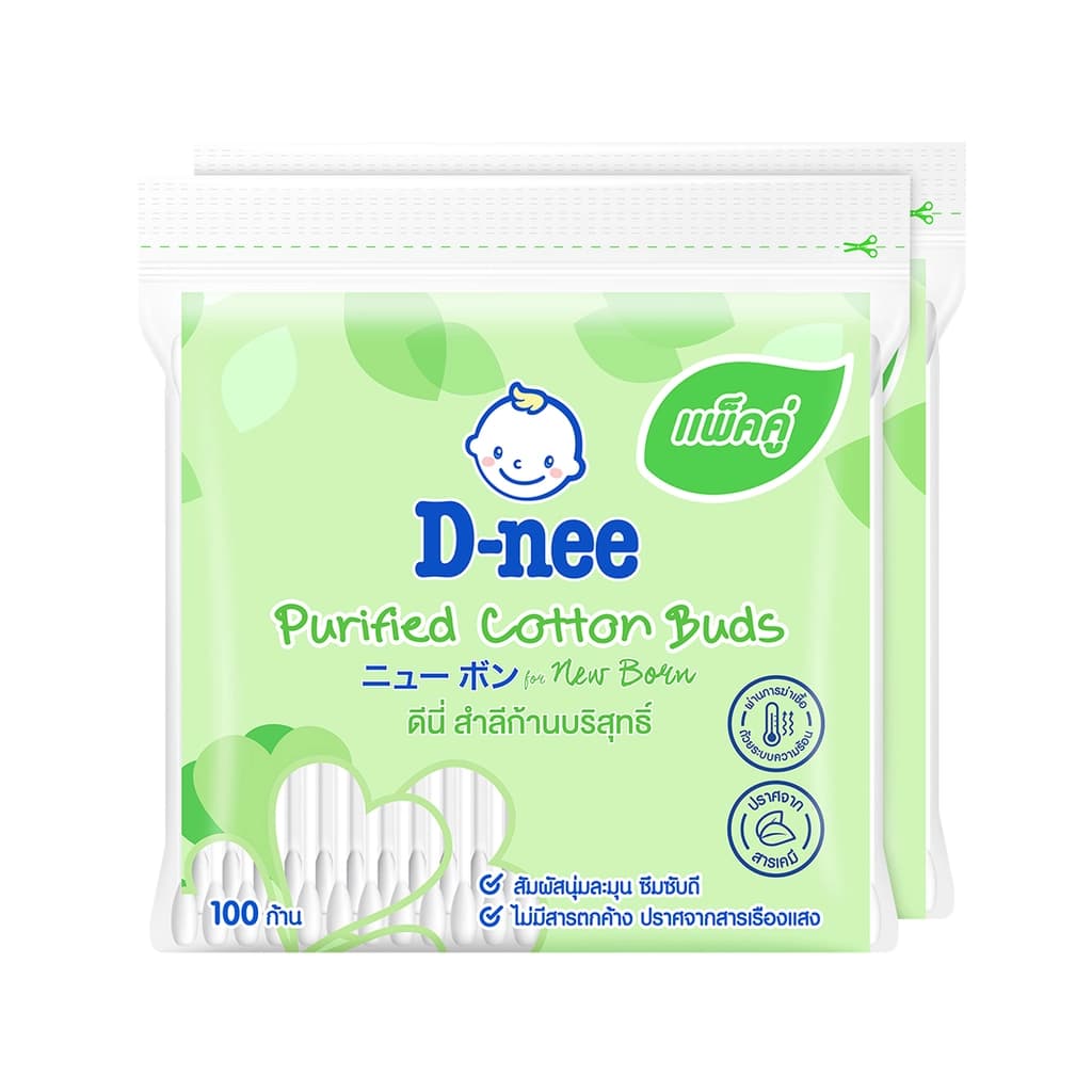 D-NEE Cotton Bud 100G. Pack 2