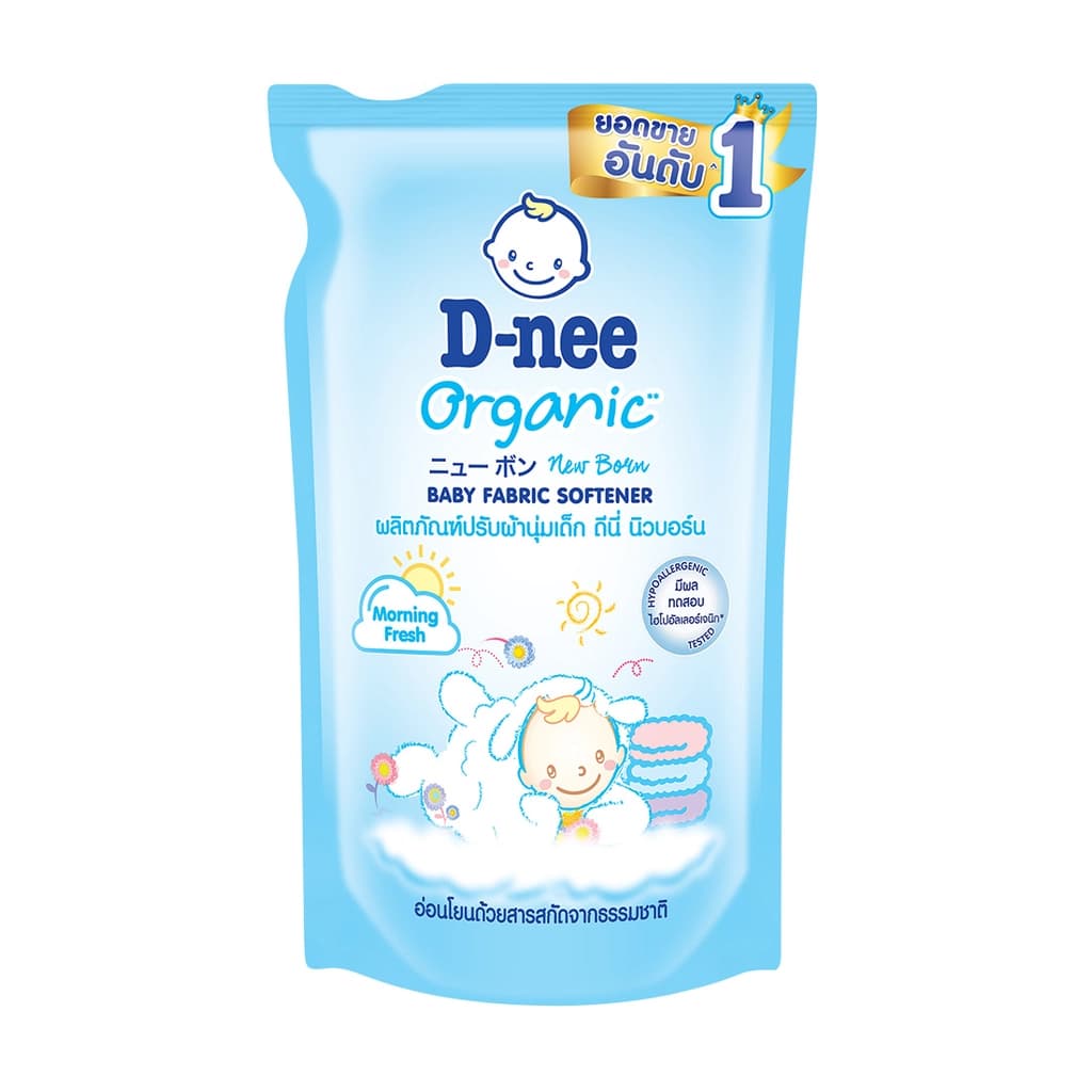 ดีนี่ น้ำยาปรับผ้านุ่มเด็กกลิ่นมอร์นิ่งเฟรชสีฟ้า 550มล.