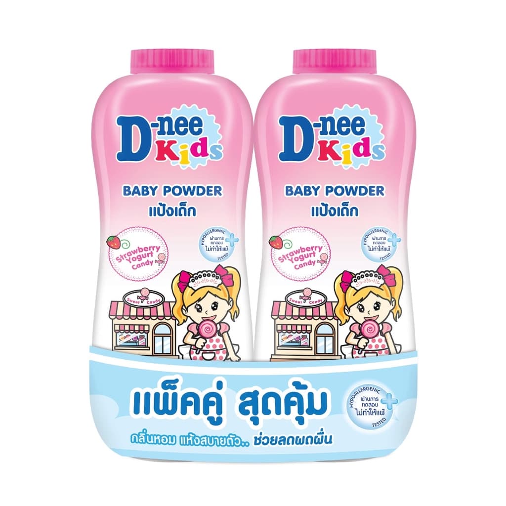 ดีนี่คิดส์ แป้งเด็กสตรอฯโยเกิร์ต 350ก. แพ็ค 2
