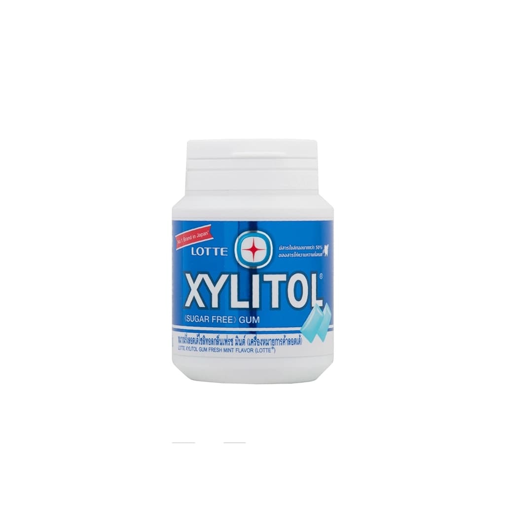 Lotte Xylitol Gum Fresh Mint 58G.