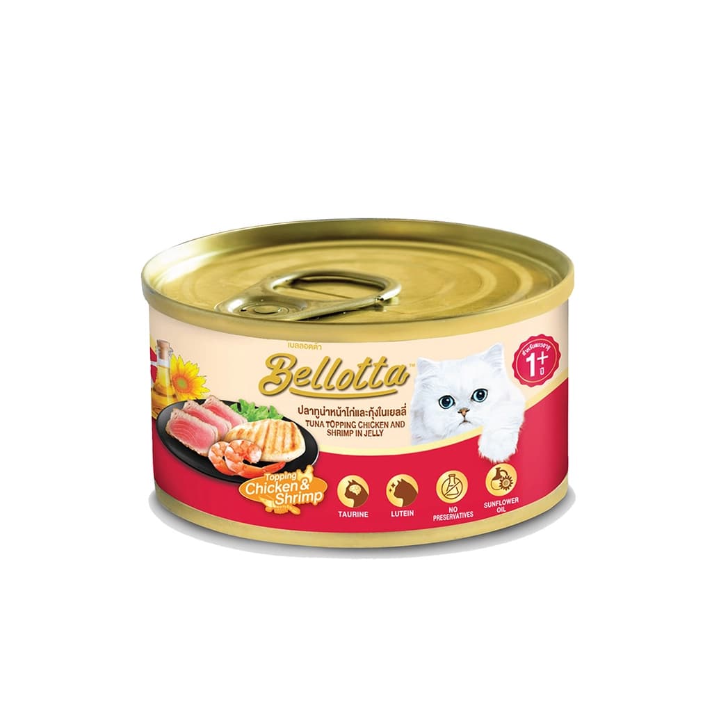 Bellotta Tuna Topp Chicken & Shrimp 85 G.