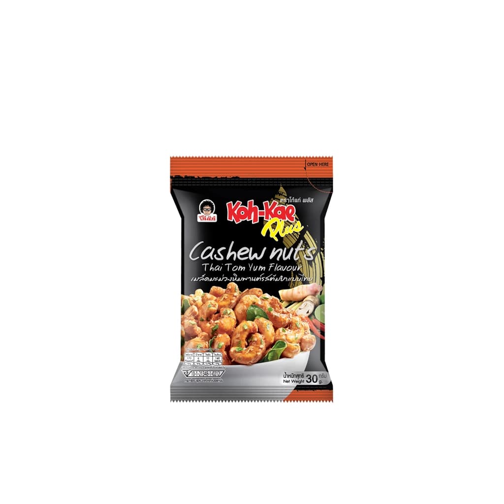 Kohkae Plus Thai Tomyum Cashew Nuts 30G.
