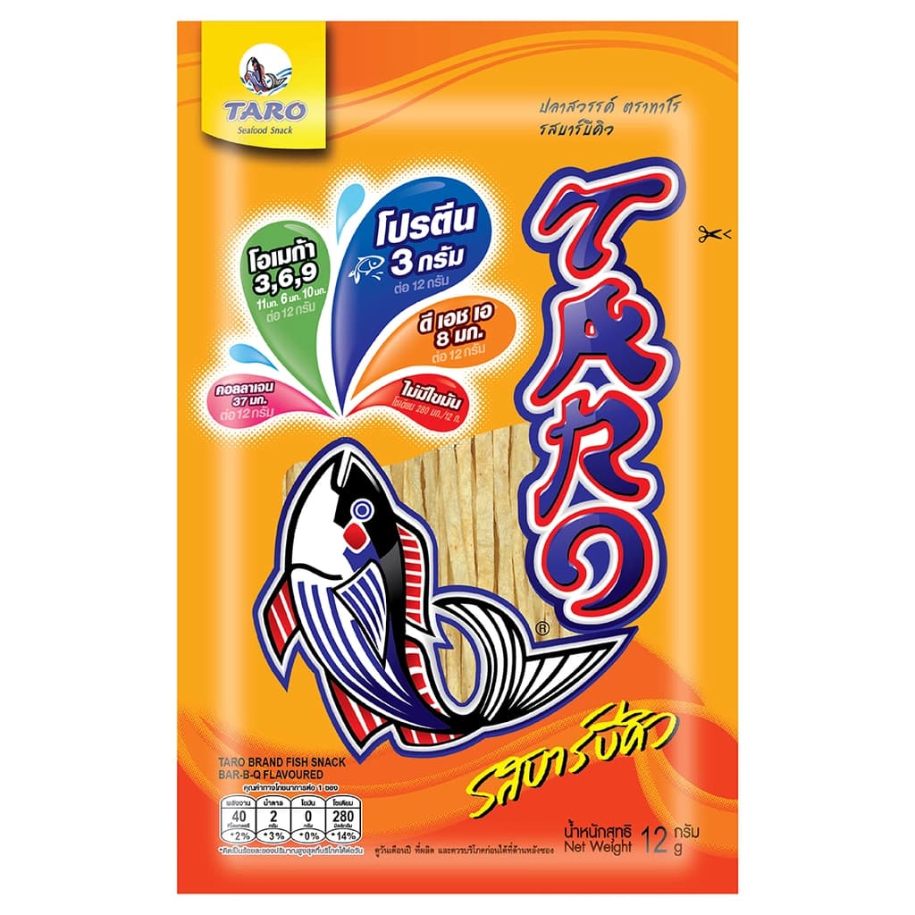 ทาโร ปลาสวรรค์ รสบาร์บีคิว 12ก