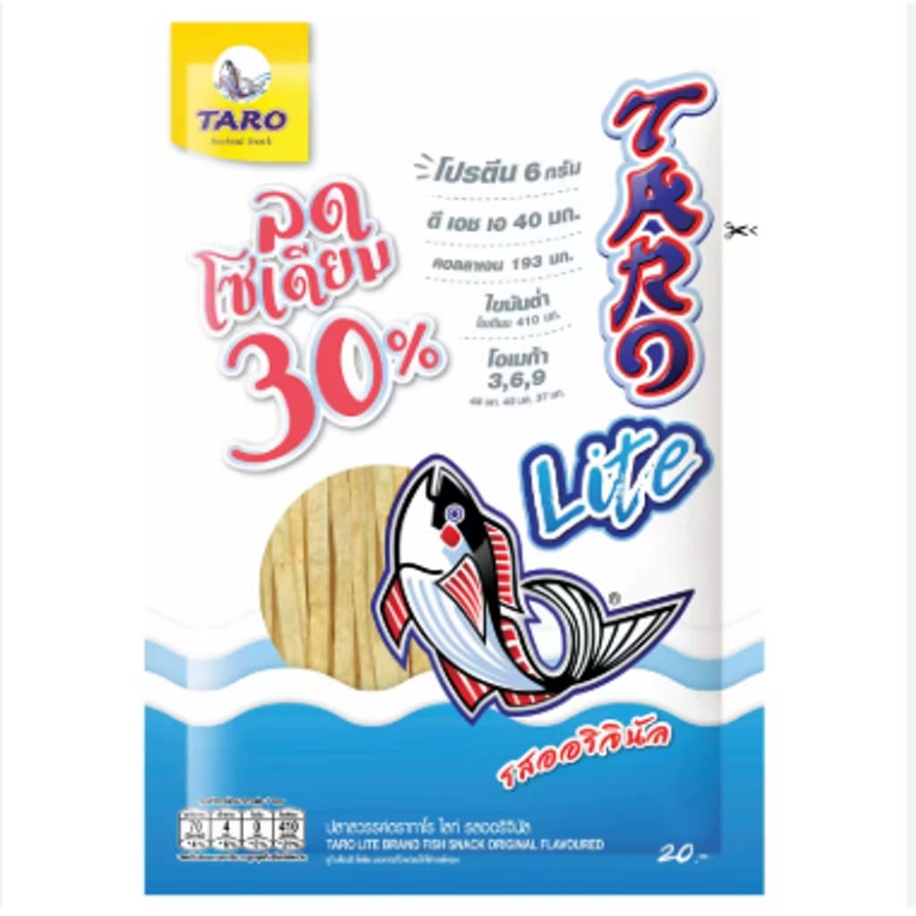 ทาโร ปลาเส้น ไลท์ รสออริจินัล 50 ก.