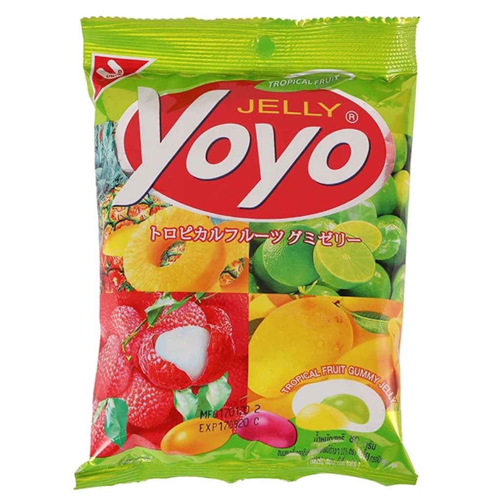 โยโย เยลลี่เจลาตินผสมน้ำผลไม้ต่างๆ 80G.