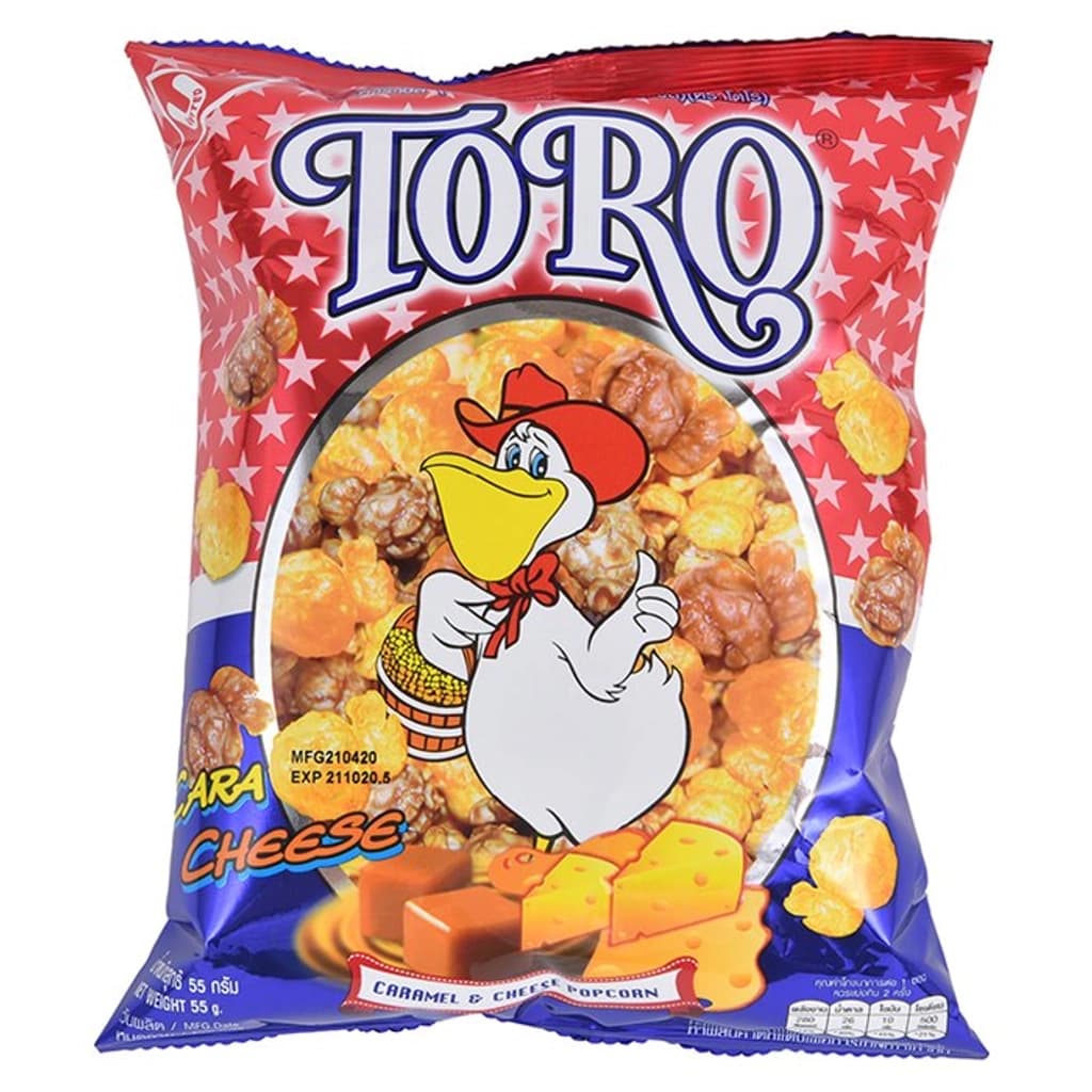 โตโร ข้าวโพดเคลือบคาราเมลและชีส 55G.