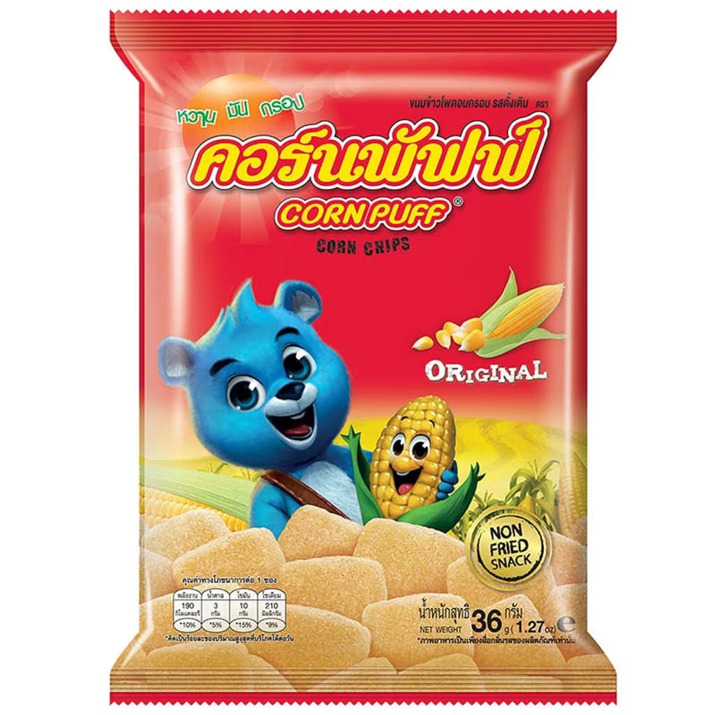 คอร์นพัฟฟ์ ข้าวโพดอบกรอบ 32ก