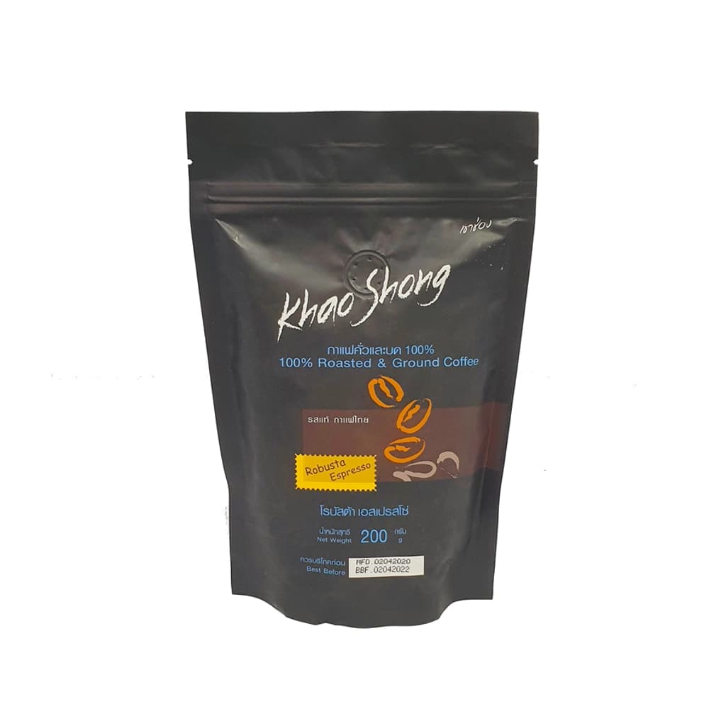 เขาช่อง กาแฟคั่วและบดโรบัสต้าเอส200G.