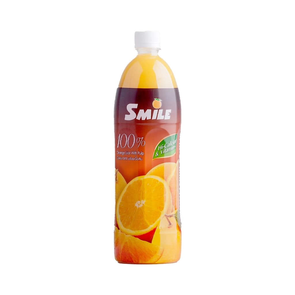 Smile 100% Orange Juice From Orange Juice Concentrate with Pulp 1000ML.