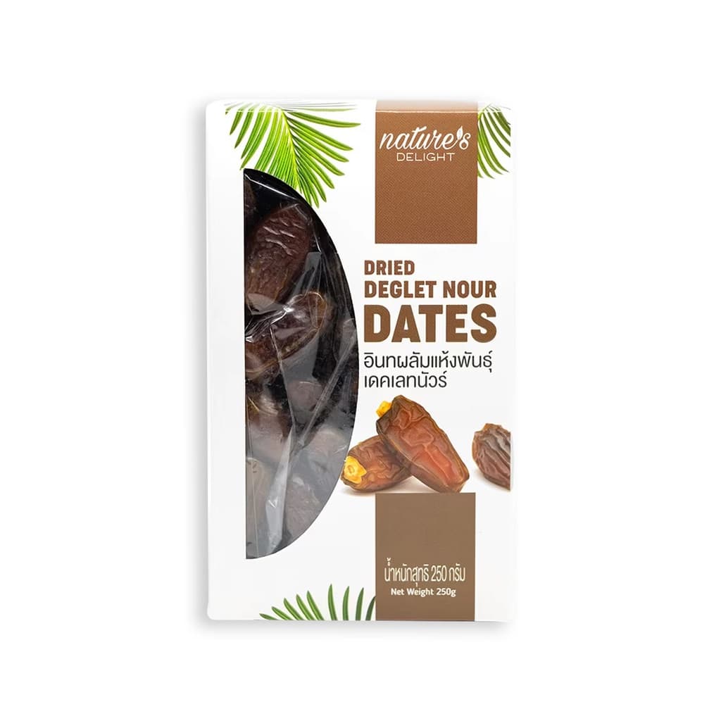 N.D.อินทผลัมแห้งพันธุ์เดคเลทนัวร์ 250g.