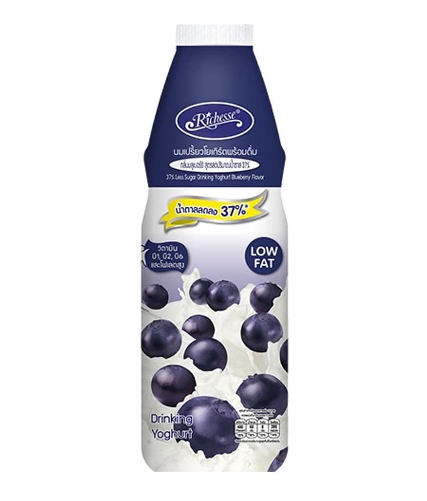 Richesse Drinking Yoghurt Low Fat Blueberry 800ML.