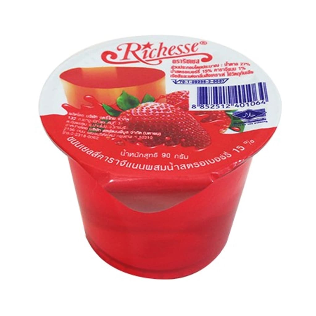 Richesse Strawberry Juice Carrageenan Jelly 90G.