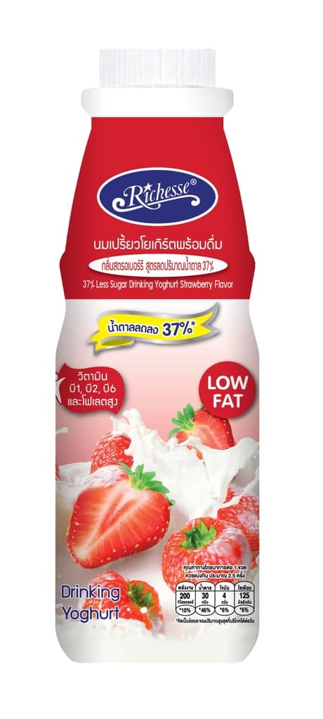 Richesse Low Fat Drinking Yoghurt With Strawberry 350ML.