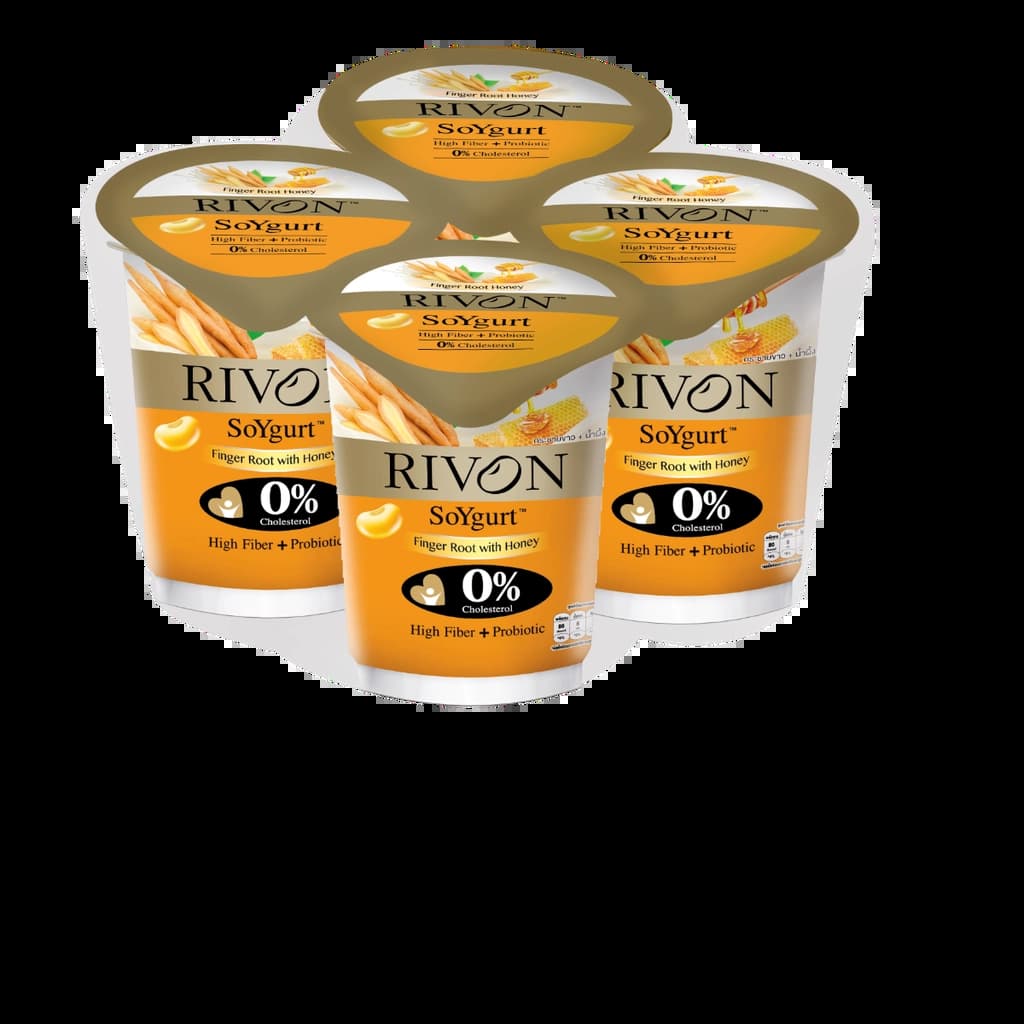 Rivon Soygurt Finger Root With Honey 130G. Pack4