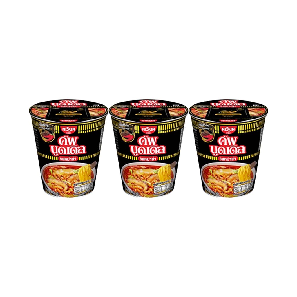 Nissin Cup Mala 72G. Pack 3
