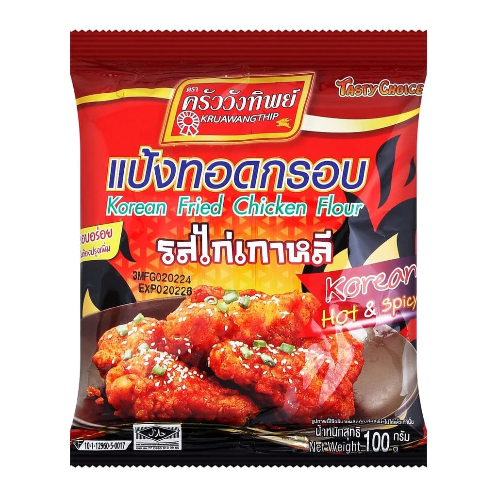 ครัววังทิพย์แป้งทอดกรอบ รสไก่เกาหลี100g
