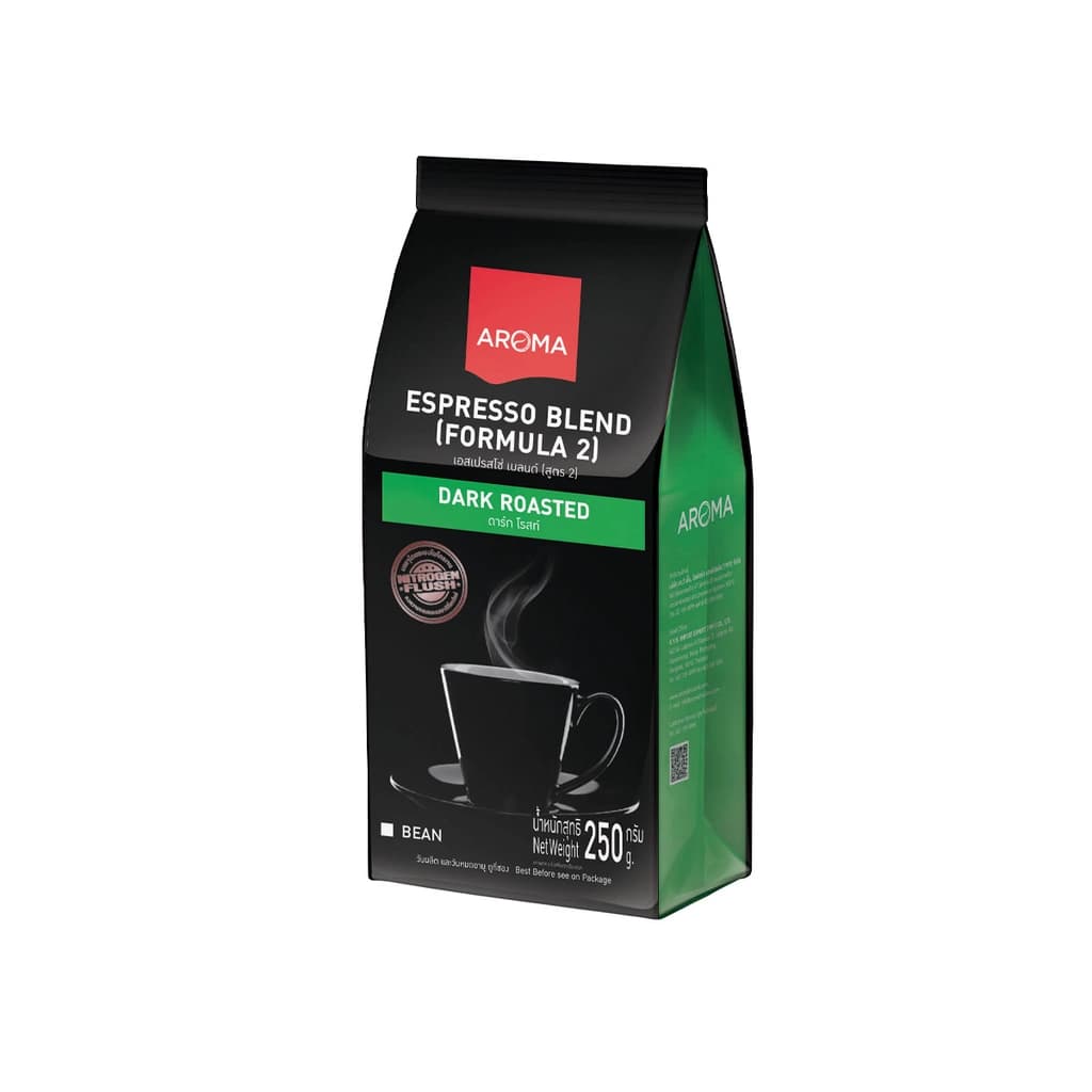 อโรมา กาแฟเม็ดเอสเพรสโซ่ 250G.