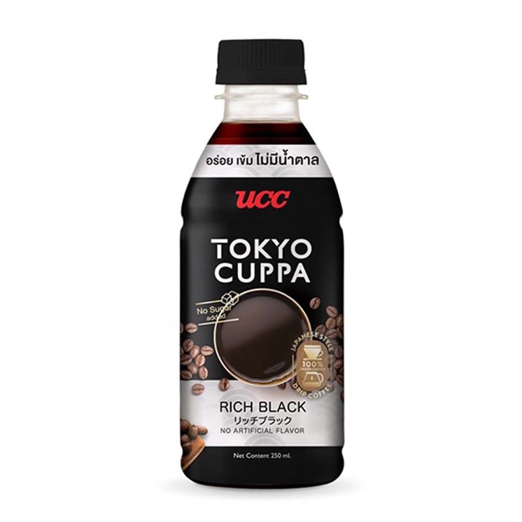 UCC Tokyo Cuppa Rich Black No Sugar 250ml.