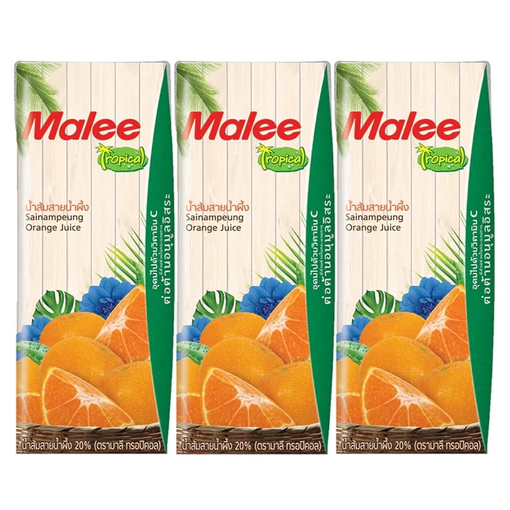 มาลี ทรอปิคอลน้ำส้มสายน้ำผึ้ง20% 3X180ML