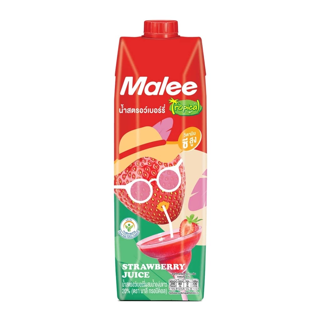 มาลี ทรอปิคอลน้ำสตรอเบอร์รี่20% 1000ML.