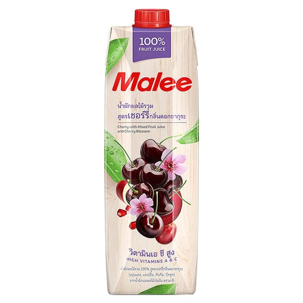 มาลี น้ำผักผลไม้เชอร์รี่ซากุระ100%1000ML