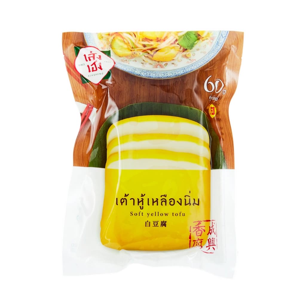 เส่งเฮง เต้าหู้ใบตองเหลืองนิ่ม 250ก.