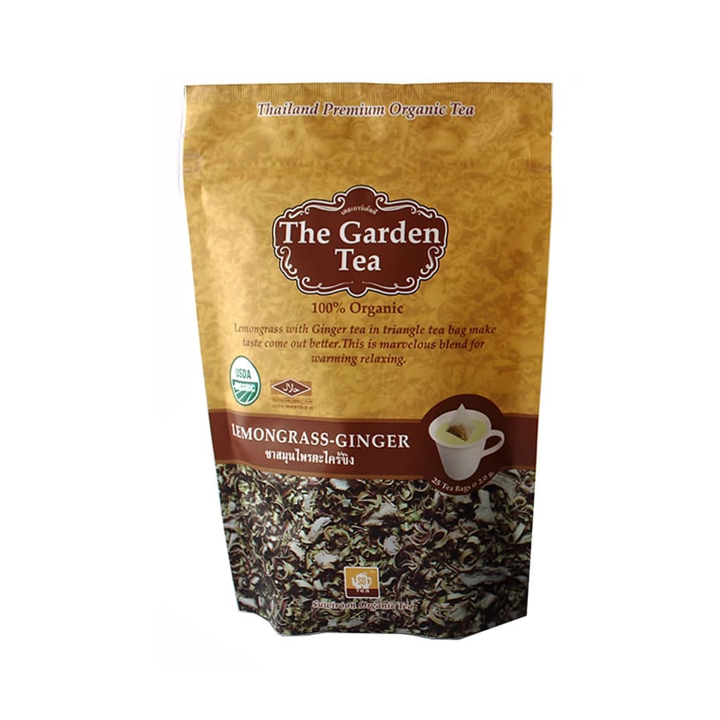 Suwirun The Garden Tea 100% Organic Lemongrass-Ginger  50G.