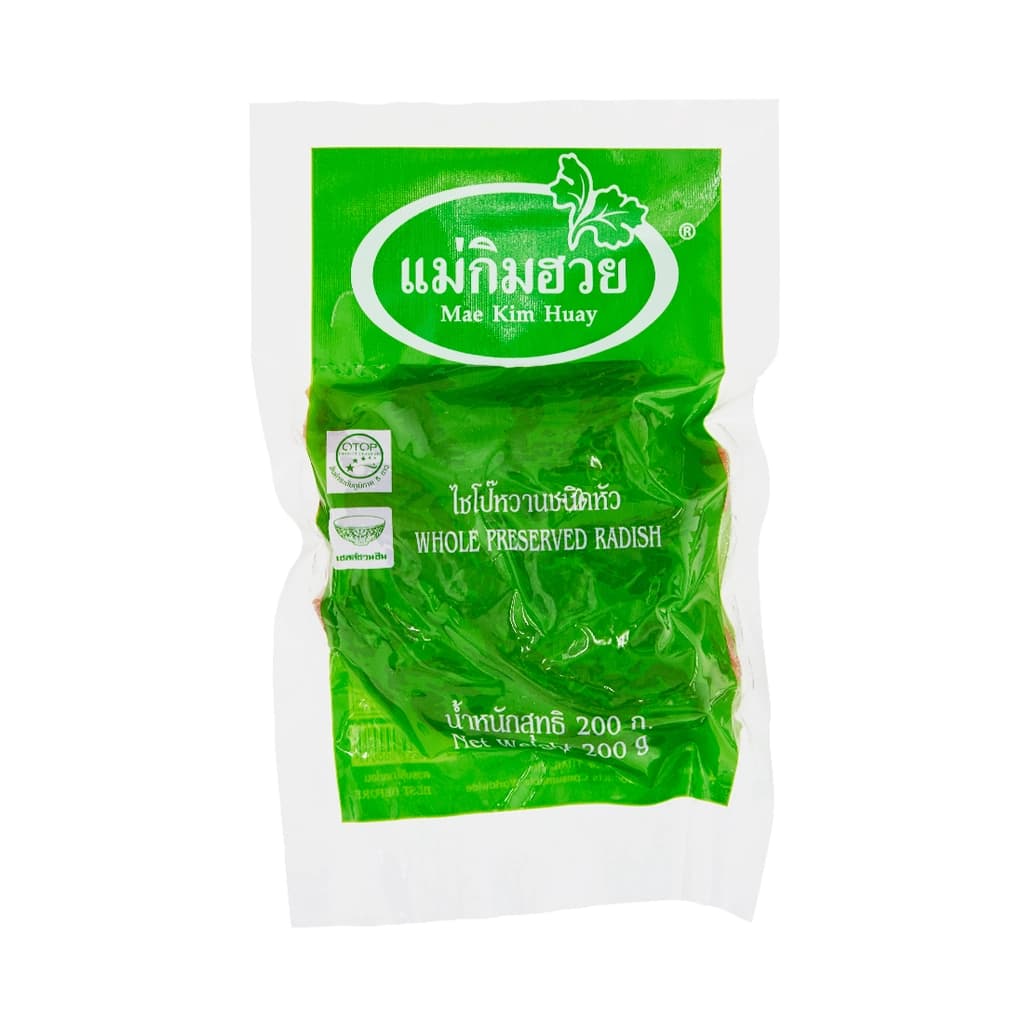 แม่กิมฮวย ไชโป๊วหวานหัว 200ก.