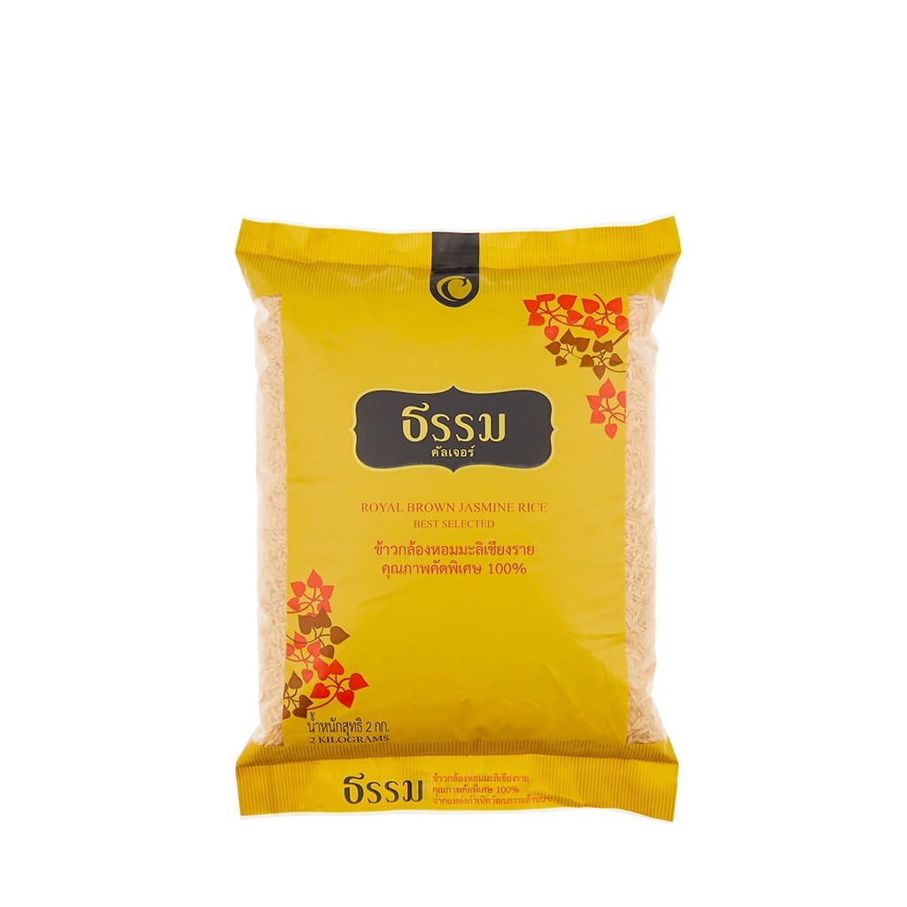 Tham Chiangrai Brown Jasmine Rice 2KG.