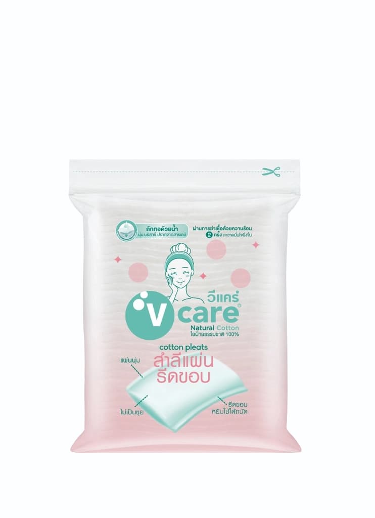 V-Care Cotton Pad Rolled-edge 100sheets