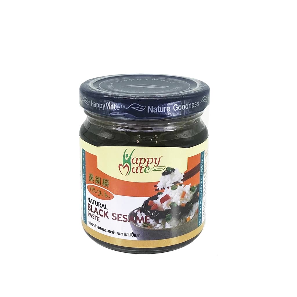 แฮปปี้เมท ครีมงาดำรสธรรมชาติ 200ก.